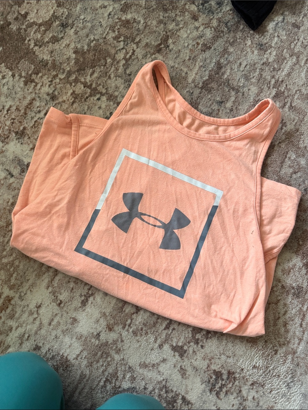 Under Armour Peach Athletic Logo Tank